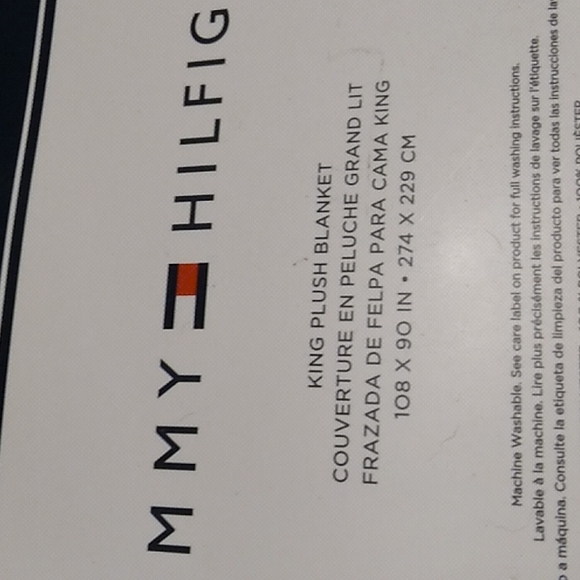 COPY - NWT 1985 Tommy Hilfiger Blanket (King Size) - Picture 3 of 9